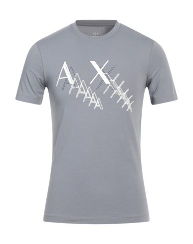 Armani Exchange Man T-shirt Grey Size Xs Cotton, Elastane
