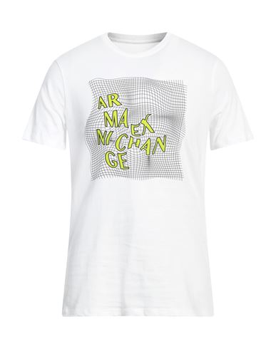 Armani Exchange Man T-shirt White Size Xl Cotton