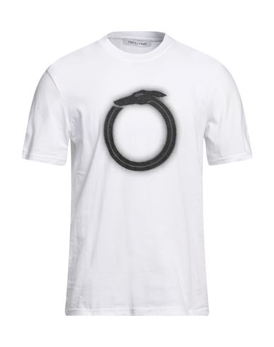 Trussardi White Printed Cotton T-shirt In White