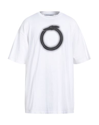 Shop Trussardi Man T-shirt White Size S Cotton