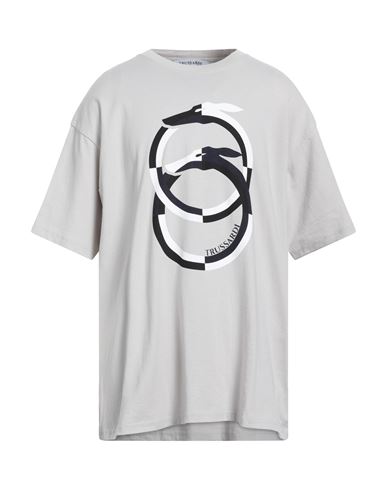 Trussardi Man T-shirt Beige Size L Cotton