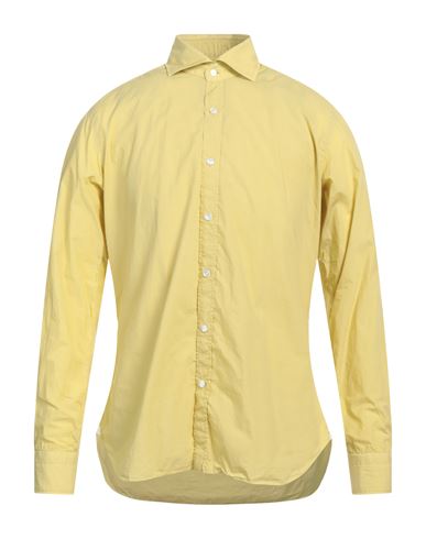 Dandylife By Barba Man Shirt Yellow Size 16 Cotton