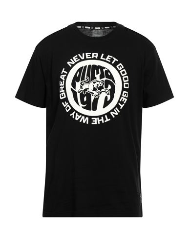 Puma Man T-shirt Black Size S Cotton, Polyester
