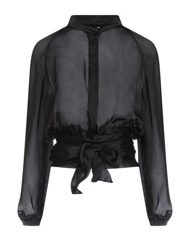 Alexandre Vauthier Woman Shirt Black Size 4 Silk