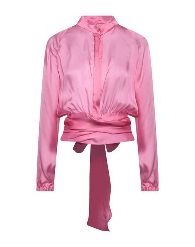 Alexandre Vauthier Woman Shirt Fuchsia Size 6 Silk In Pink