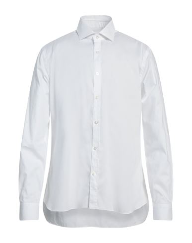 Shop Barba Napoli Man Shirt White Size 17 Cotton