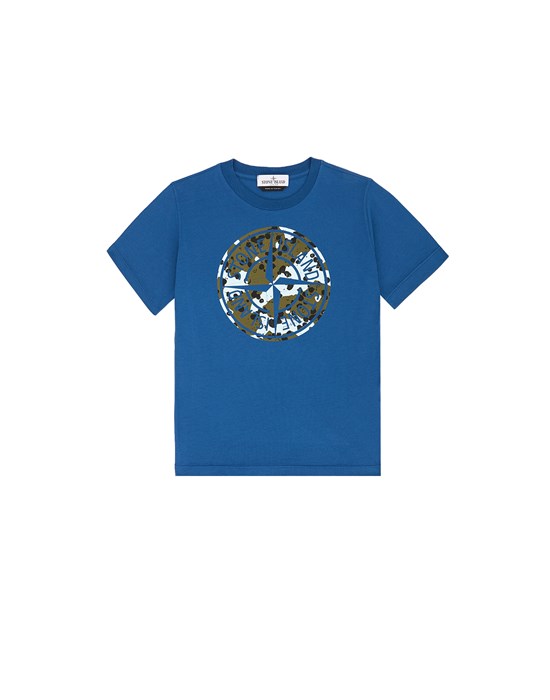 STONE ISLAND JUNIOR 21050 Short sleeve t-shirt Man Ultramarine Blue