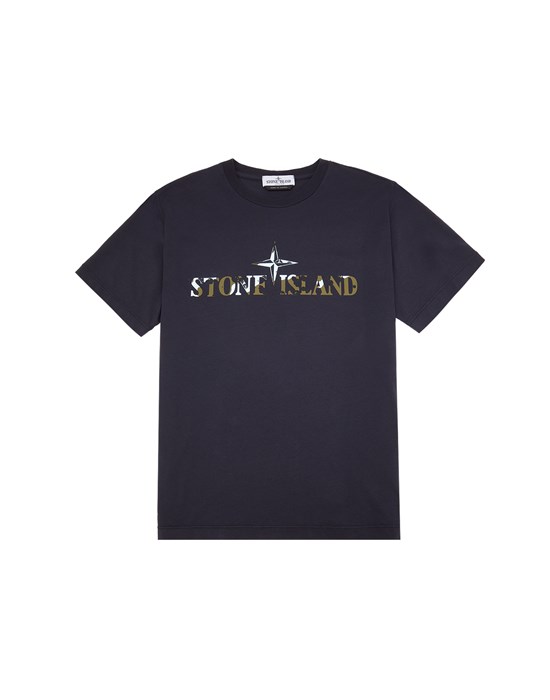 STONE ISLAND JUNIOR 21051 T-shirt manches courtes Homme Bleu