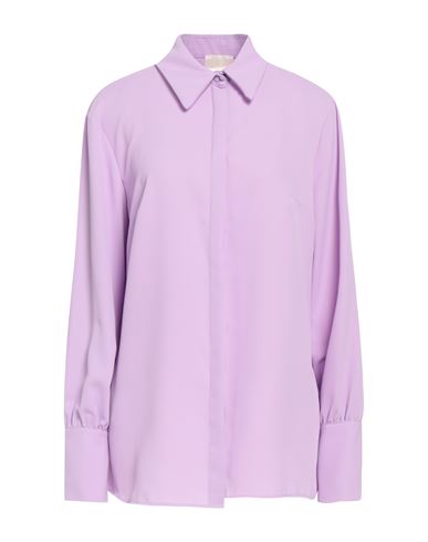 Kate By Laltramoda Woman Shirt Lilac Size 12 Polyester In Purple