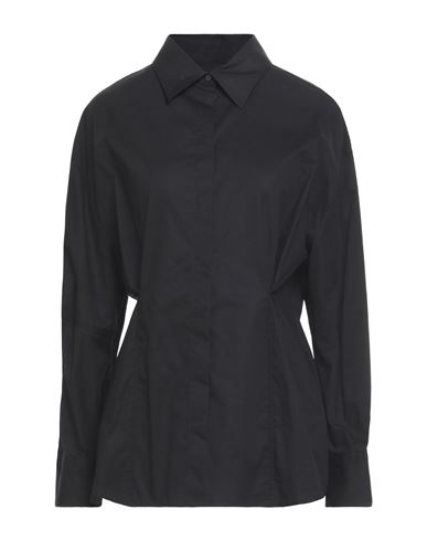 Dondup Woman Shirt Black Size 6 Cotton, Elastane