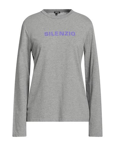 Shop Aspesi Woman T-shirt Grey Size S Cotton, Polyester