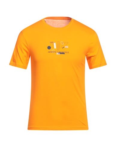 Armani Exchange Man T-shirt Orange Size Xs Cotton