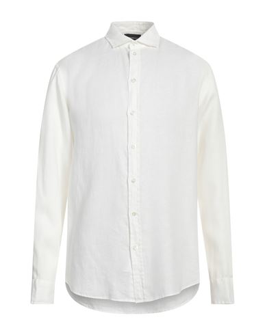 Shop Emporio Armani Man Shirt White Size S Linen