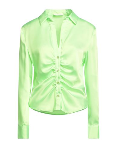 Vicolo Woman Shirt Light Green Size M Polyester