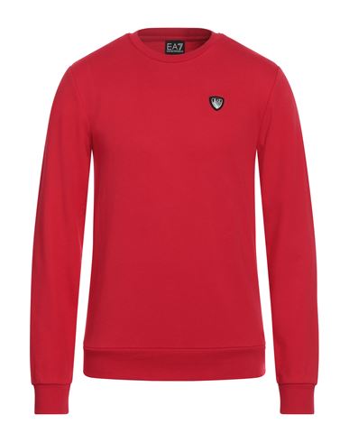 Ea7 Man T-shirt Red Size M Cotton