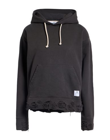Department Five Department 5 Woman Sweatshirt Lead Size L Cotton In Black