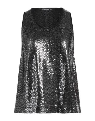 Department Five Department 5 Woman Top Black Size M Polyamide, Nettle Fiber, Elastane In Black