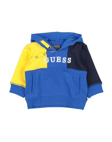 Guess Babies'  Newborn Boy Sweatshirt Bright Blue Size 3 Cotton