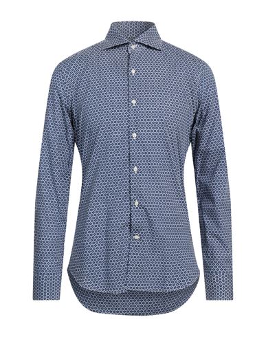 Ghirardelli Man Shirt Blue Size 17 ½ Cotton