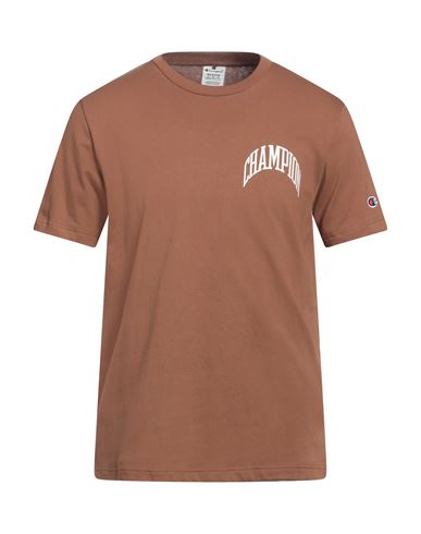 Champion Man T-shirt Brown Size Xl Cotton