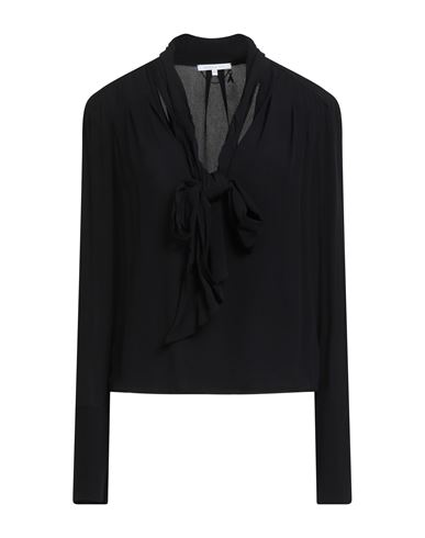Patrizia Pepe Woman Top Black Size 8 Viscose In Black