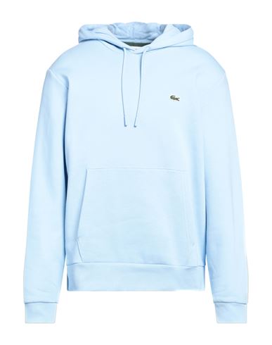 Lacoste Man Sweatshirt Sky Blue Size 6 Cotton, Polyester
