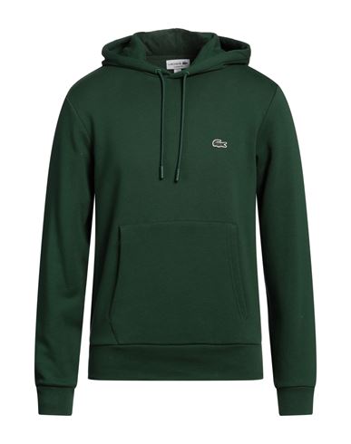 Lacoste Man Sweatshirt Dark Green Size 3 Cotton, Polyester