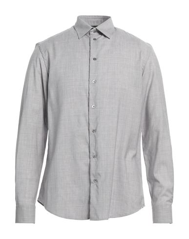Emporio Armani Man Shirt Light Grey Size Xxxl Virgin Wool