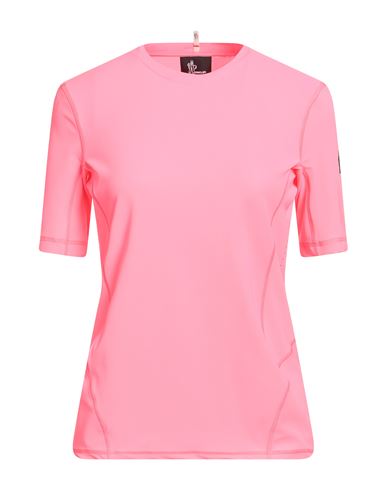 Moncler Grenoble Woman T-shirt Pink Size L Polyester, Elastane