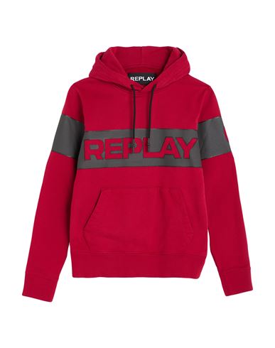 Replay Man Sweatshirt Garnet Size Xs Cotton In Red