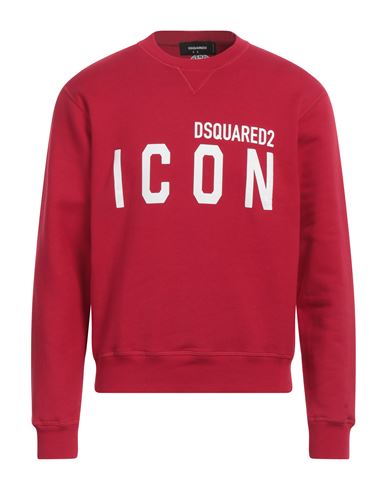 Shop Dsquared2 Man Sweatshirt Red Size S Cotton