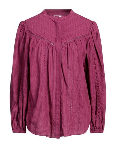 Marant Etoile Marant Étoile Woman Shirt Magenta Size 6 Cotton, Linen, Viscose