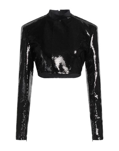 Han Kjobenhavn Sequin-embellished Cropped Top In Black