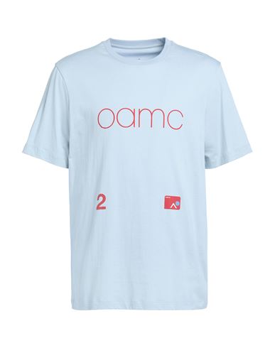 Oamc Man T-shirt Sky Blue Size L Cotton