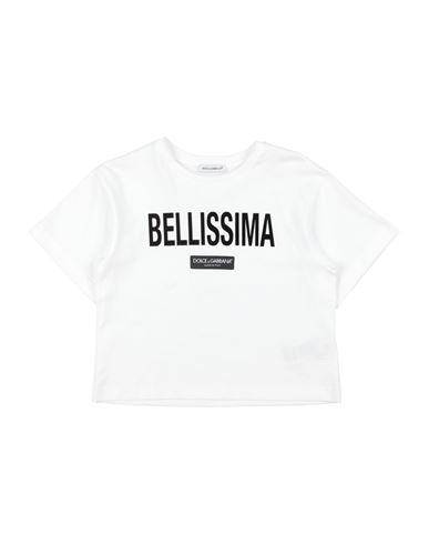 Dolce & Gabbana Kids'  Toddler Girl T-shirt White Size 6 Cotton