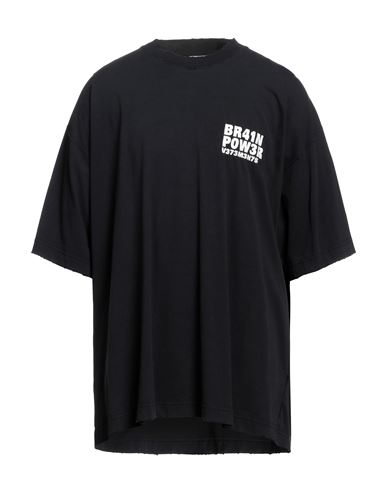 Vetements Man T-shirt Black Size L Cotton