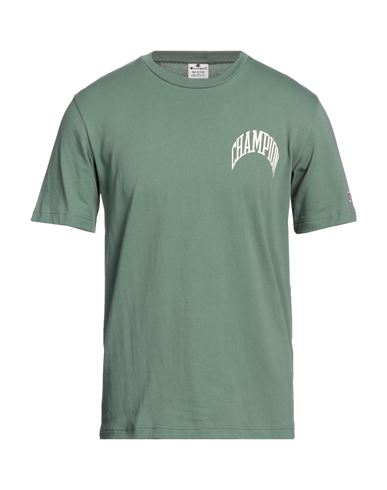 Champion Man T-shirt Light Green Size Xl Cotton
