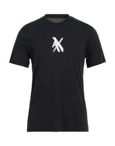 Armani Exchange Man T-shirt Midnight Blue Size Xl Cotton In Blue