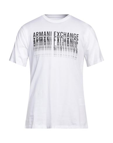 Armani Exchange Man T-shirt White Size Xxl Cotton