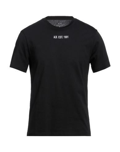 Armani Exchange Man T-shirt Black Size L Cotton