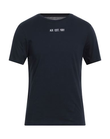 Armani Exchange Man T-shirt Navy Blue Size Xxl Cotton