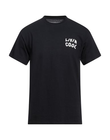Livincool Man T-shirt Black Size Xl Cotton