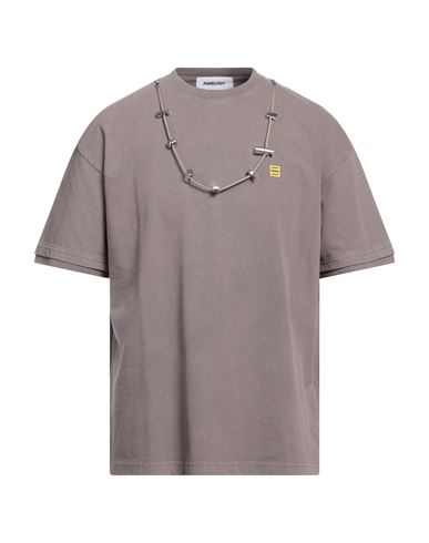 Ambush Man T-shirt Khaki Size L Cotton, Polyester In Beige