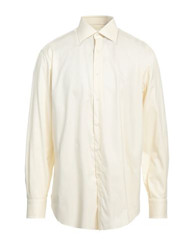 Shop Brioni Man Shirt Light Yellow Size 15 ¾ Cotton
