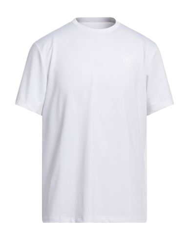 Blauer Man T-shirt White Size Xl Polyester, Elastane