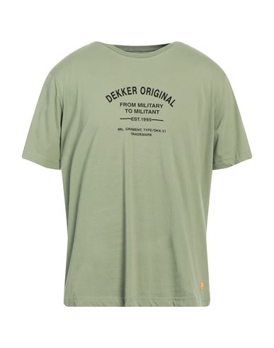 Dekker Man T-shirt Sage Green Size Xxl Cotton