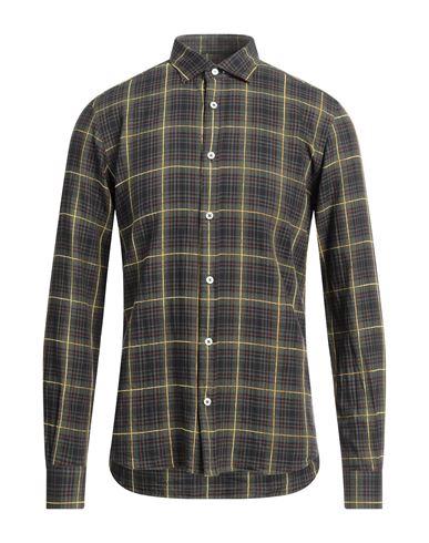 Mastricamiciai Man Shirt Military Green Size 15 Cotton