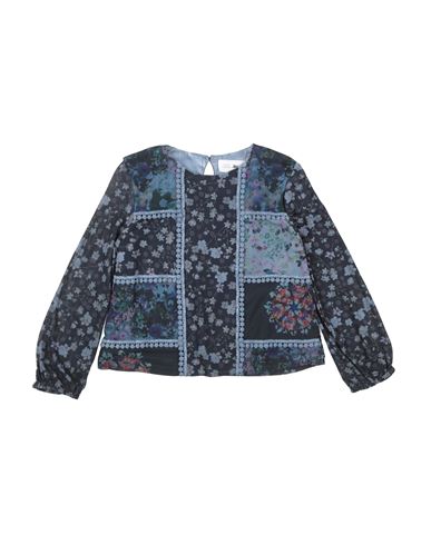 Shop Desigual Toddler Girl Top Navy Blue Size 5 Polyester, Elastane