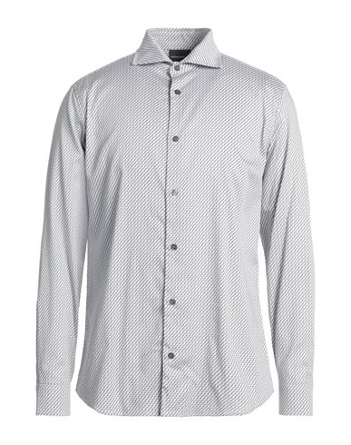 Emporio Armani Man Shirt White Size Xxl Cotton, Elastane