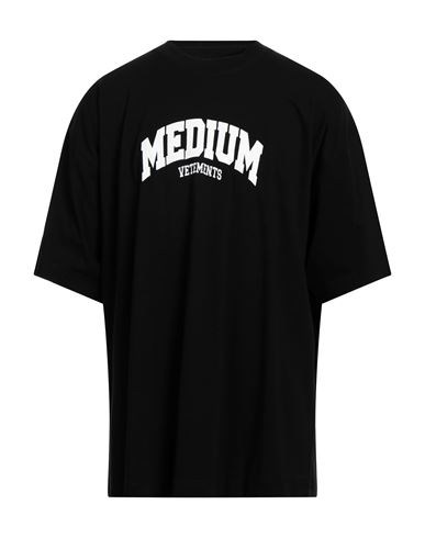Vetements Man T-shirt Black Size Onesize Cotton